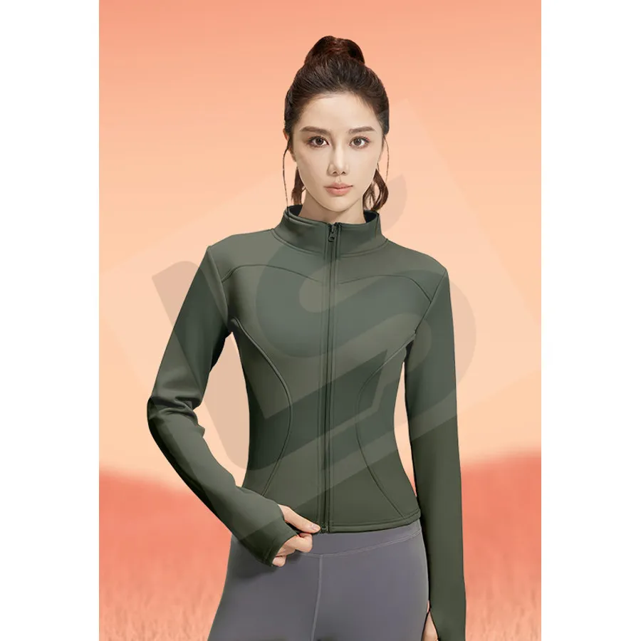 LS-B0069 Women's Training Jacket in Green Variant 2, original product photograph