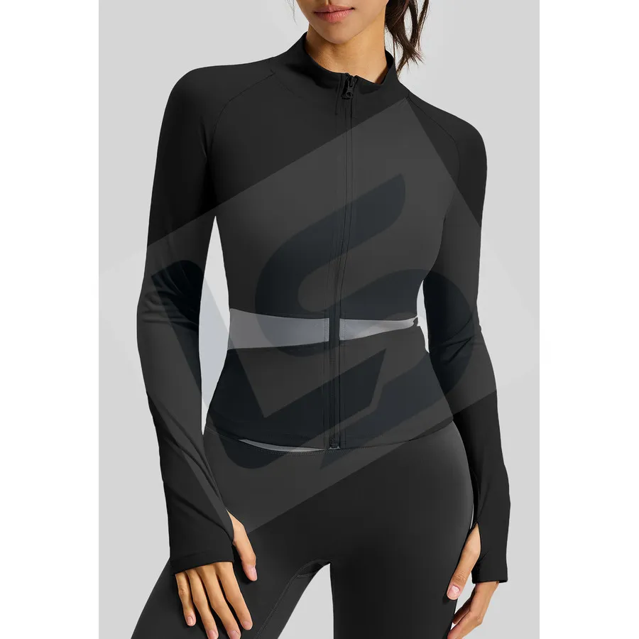 LS-B0070 Women's Training Jacket in Black, original product photograph
