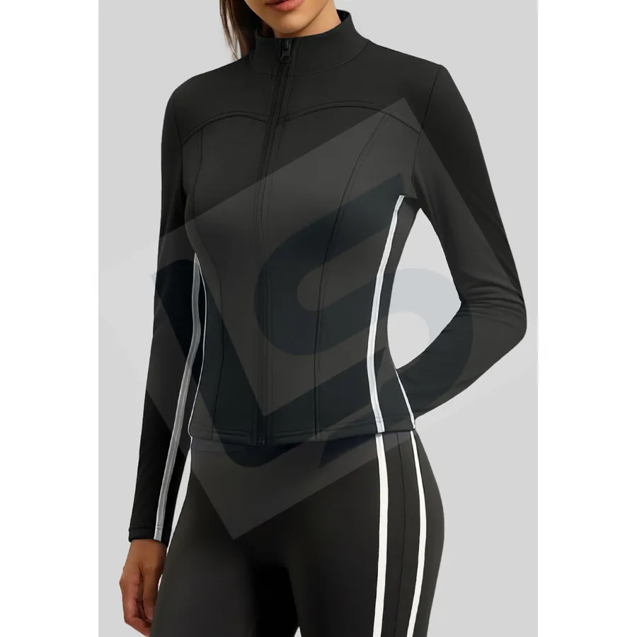 LS-B0071 Women's Training Jacket in Black, original product photograph