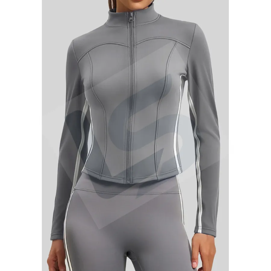 LS-B0071 Women's Training Jacket in Grey, original product photograph