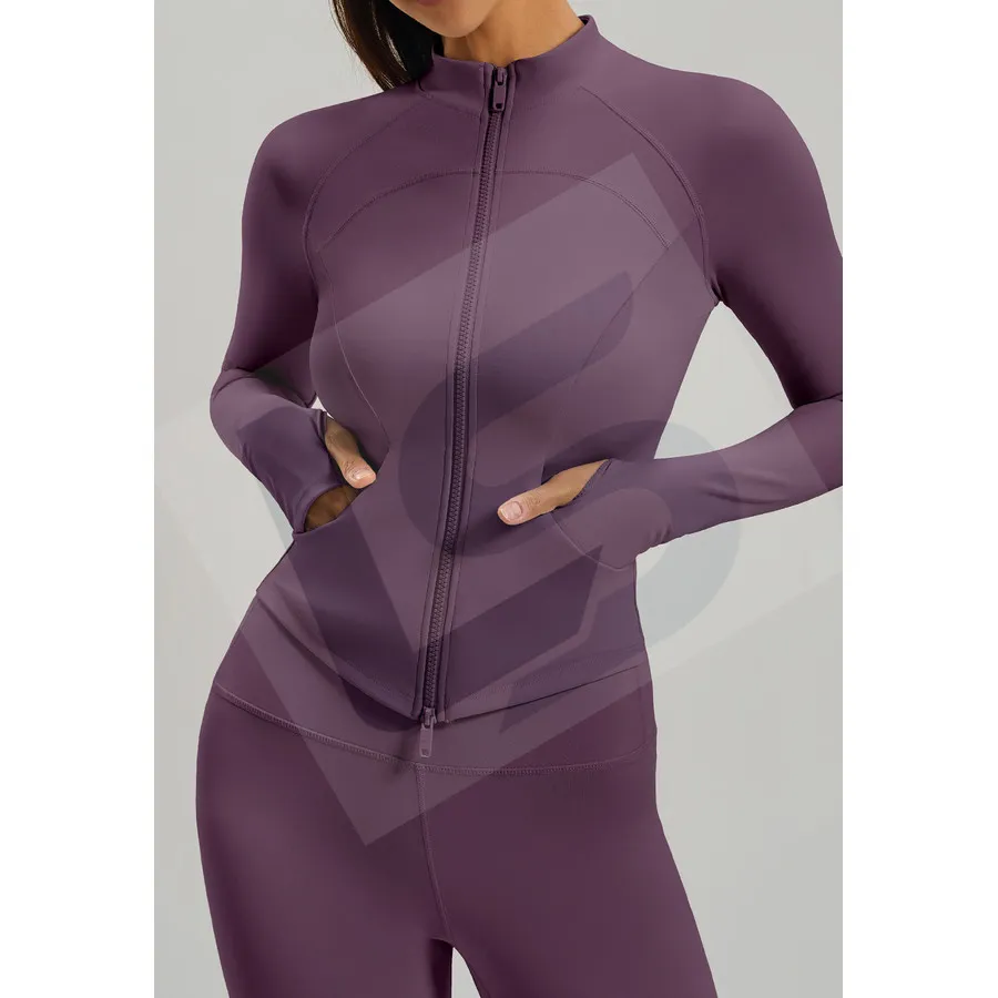 LS-B0072 Women's Training Jacket in Purple Variant 2, original product photograph