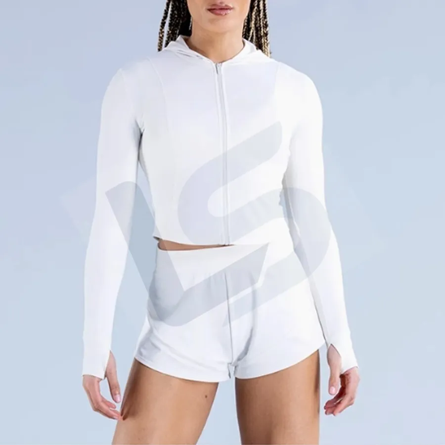 LS-B0075 Women's Training Jacket in White Jacket, original product photograph