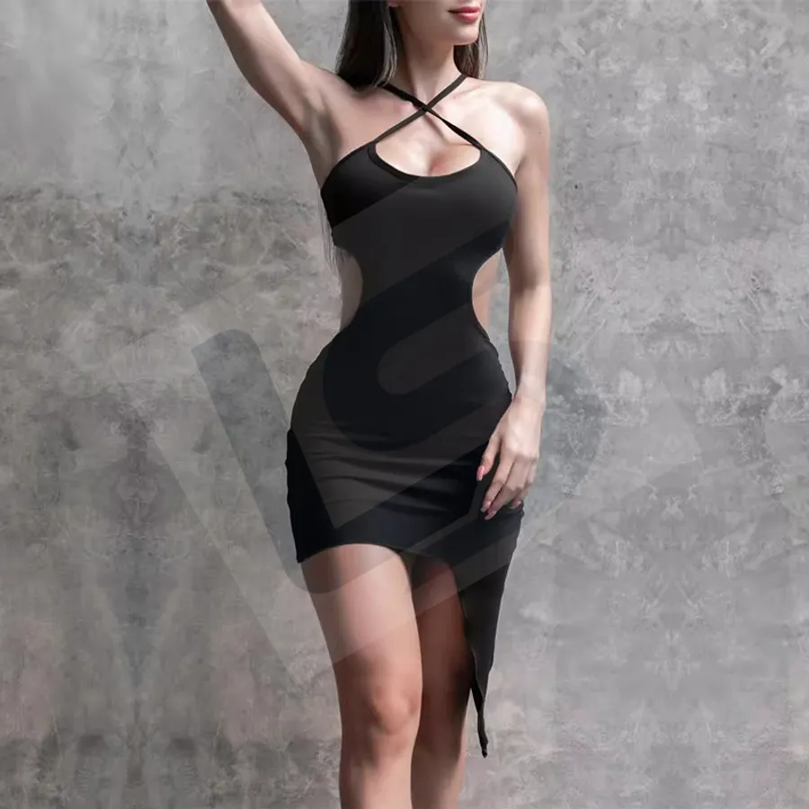 LS-B0085 Women's Active Dress in Black, original product photograph