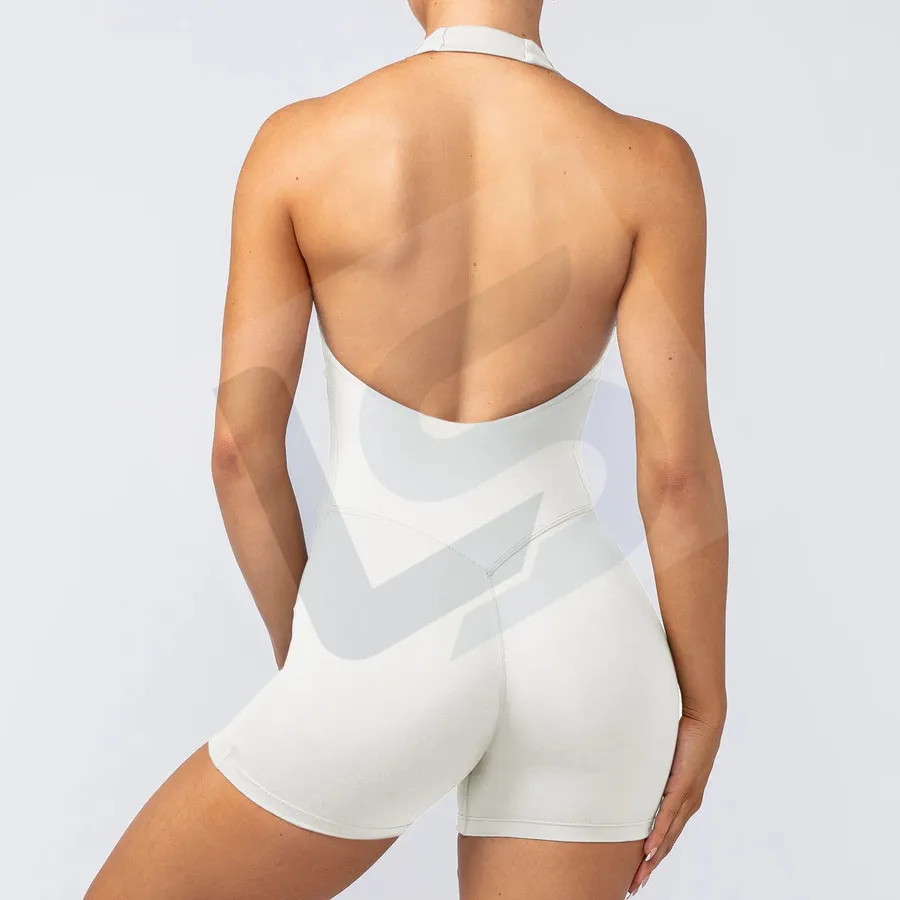LS-B0089 Women's Yoga Jumpsuit in White, original product photograph