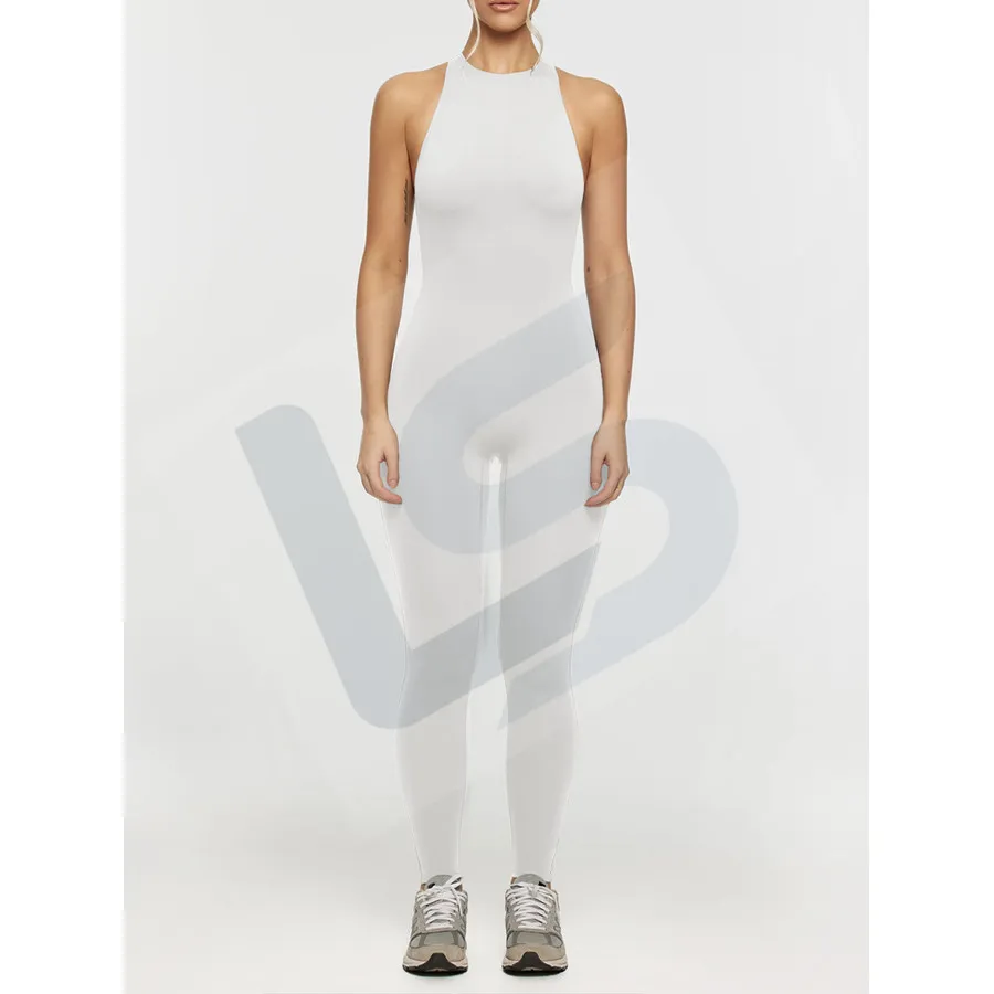 LS-B0090 Women's Yoga Jumpsuit in White, original product photograph