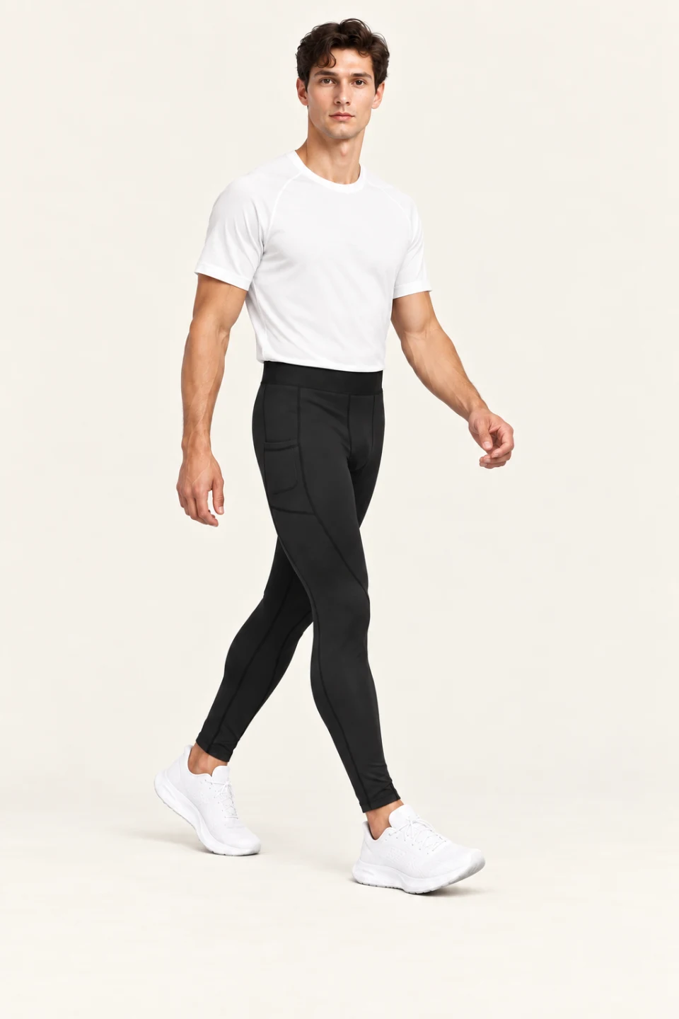 LS-B0097 Black motion view — standardized AI styling preview