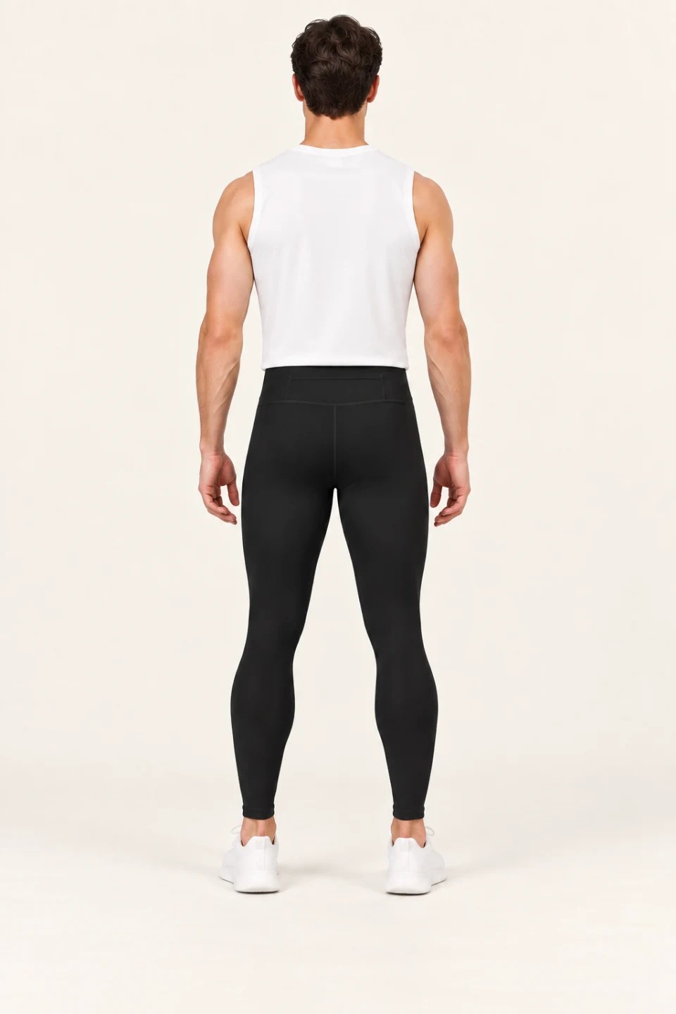 LS-B0100 Black Lightweight version back view — standardized AI styling preview