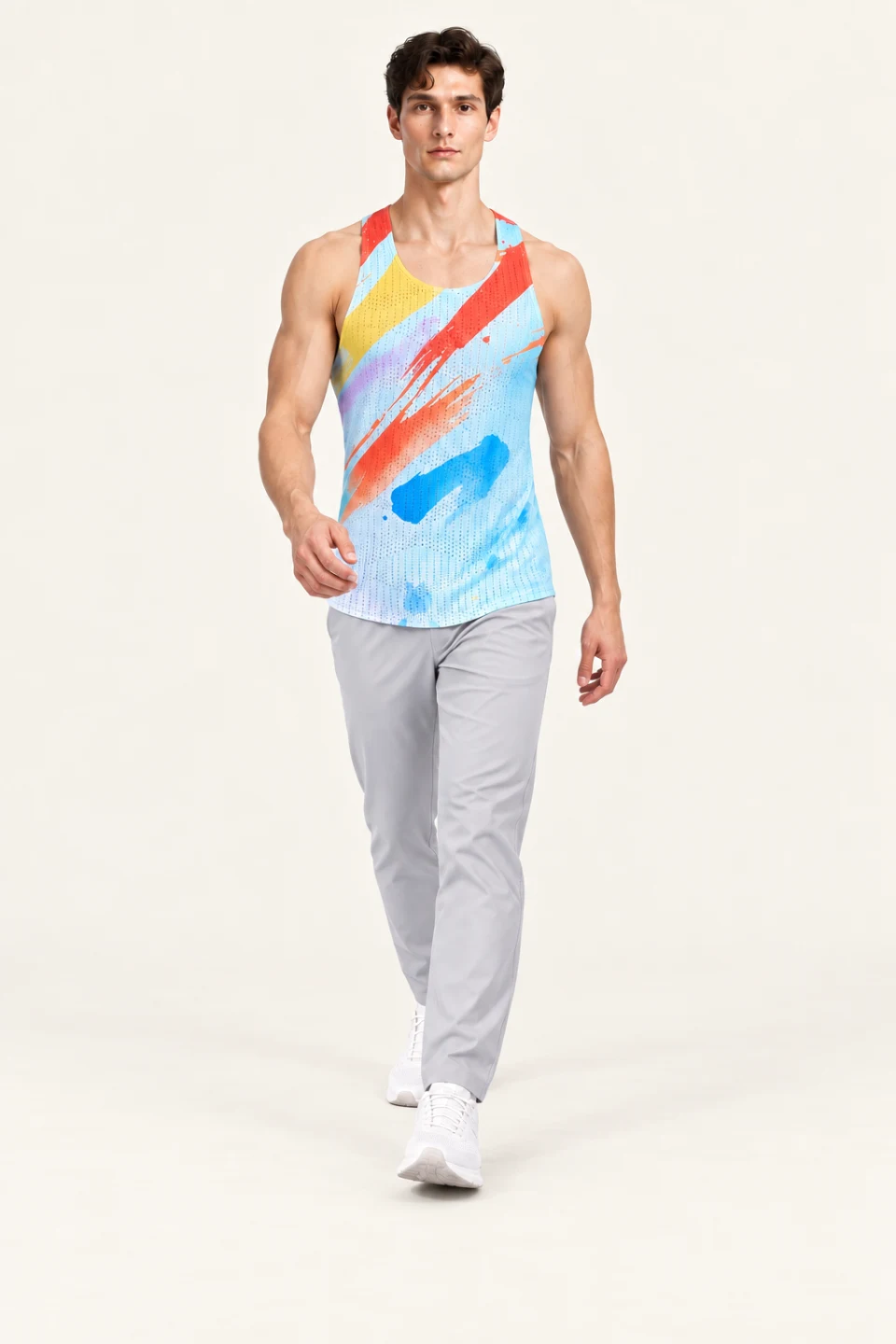 LS-B0131 Teal motion view — standardized AI styling preview