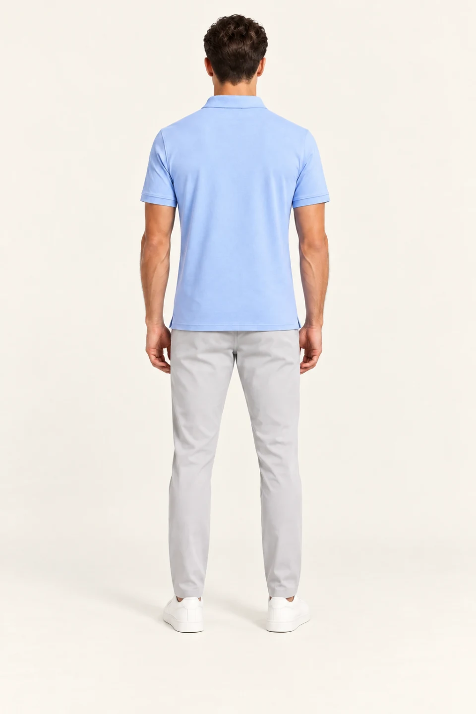 LS-B0138 Space Blue back view — standardized AI styling preview
