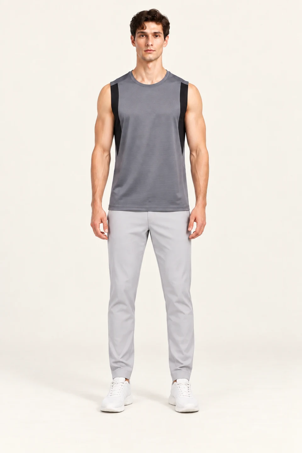 LS-B0140 Dark Grey front view — standardized AI styling preview