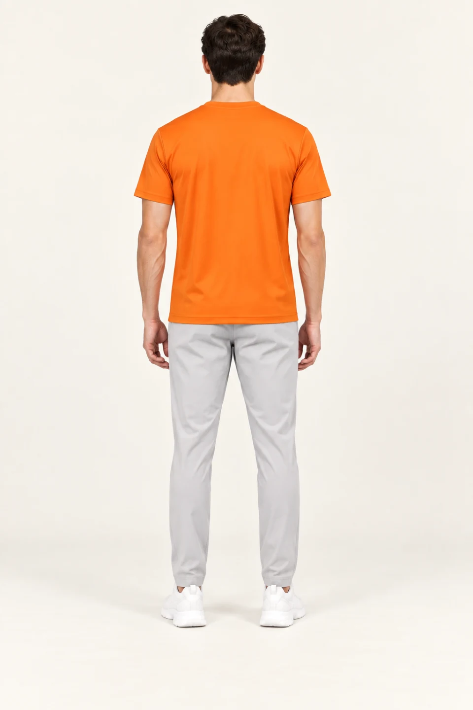 LS-B0142 Orange back view — standardized AI styling preview