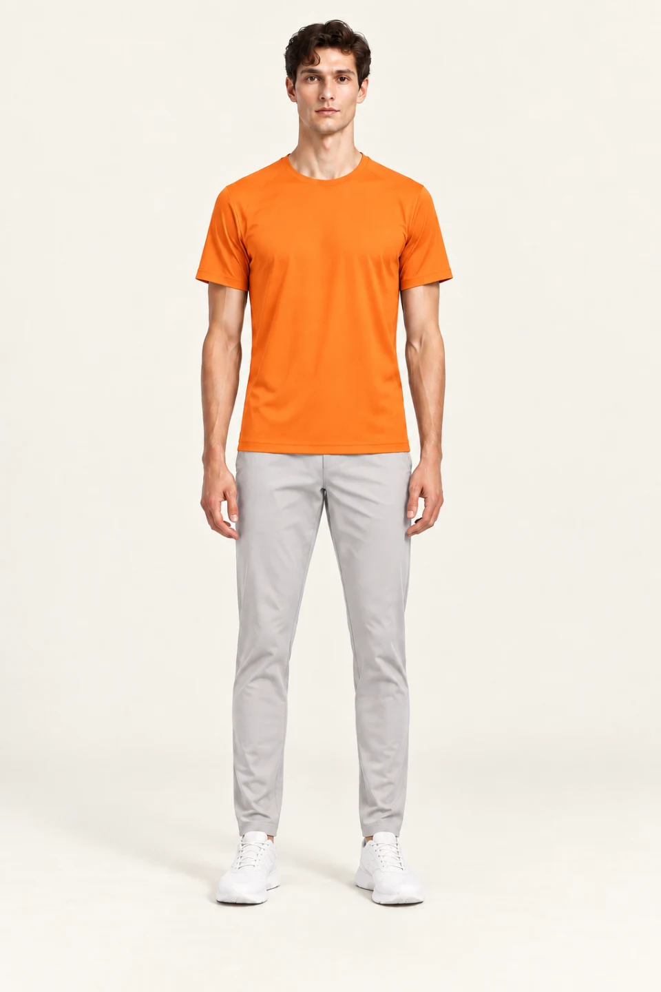 LS-B0142 Orange front view — standardized AI styling preview