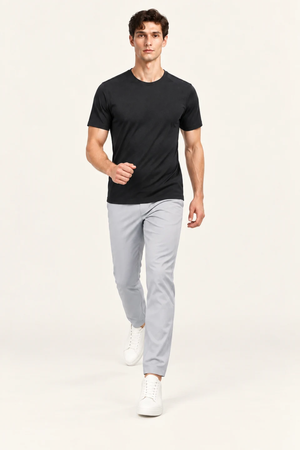 LS-B0149 Black motion view — standardized AI styling preview