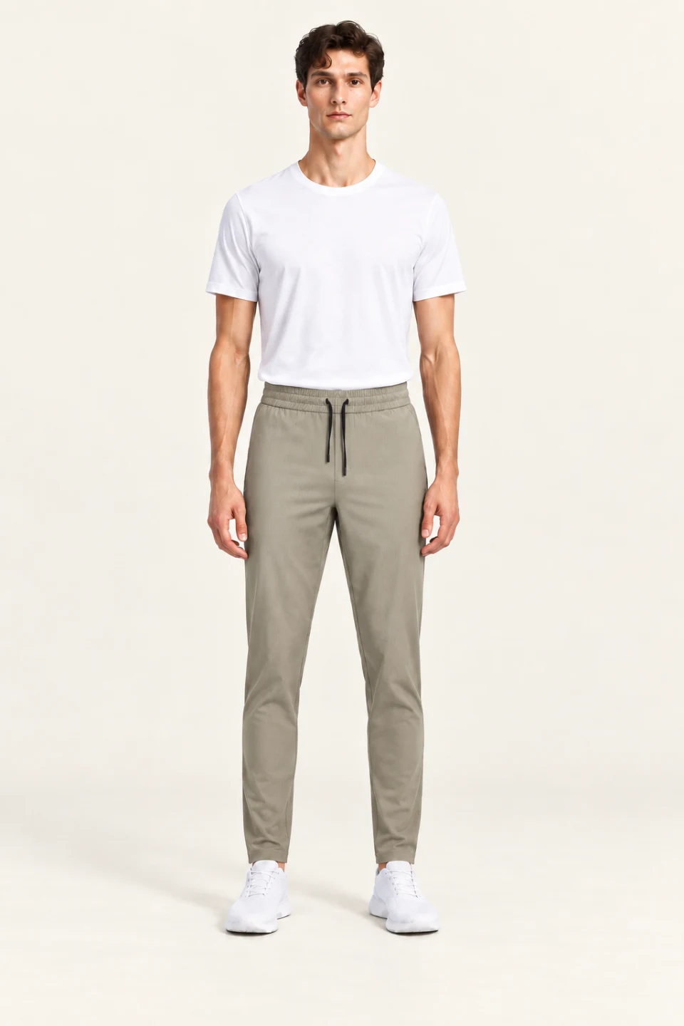 LS-B0156 Khaki front view — standardized AI styling preview