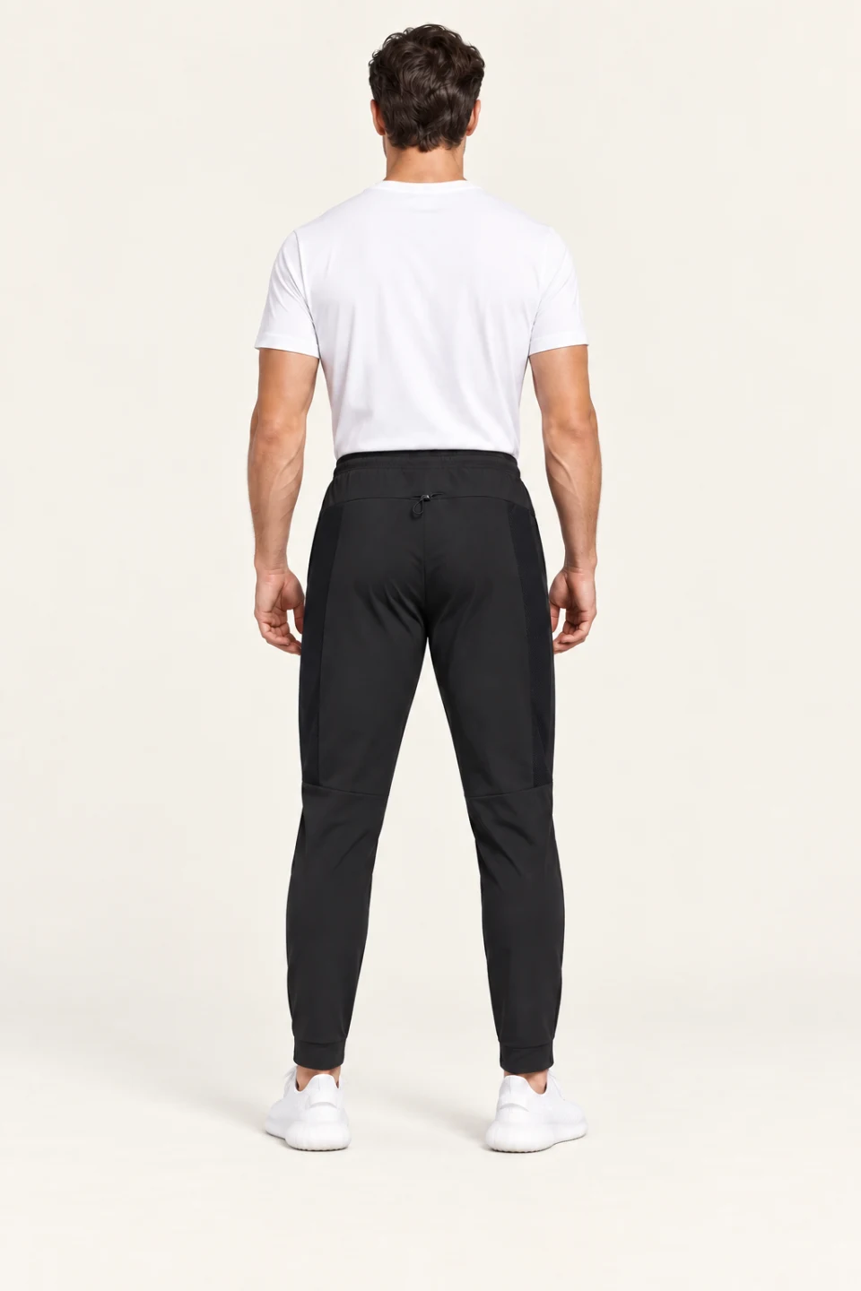 LS-B0158 Black back view — standardized AI styling preview