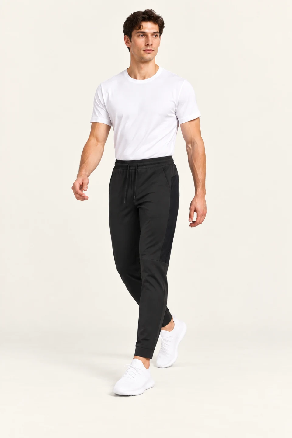 LS-B0158 Black motion view — standardized AI styling preview