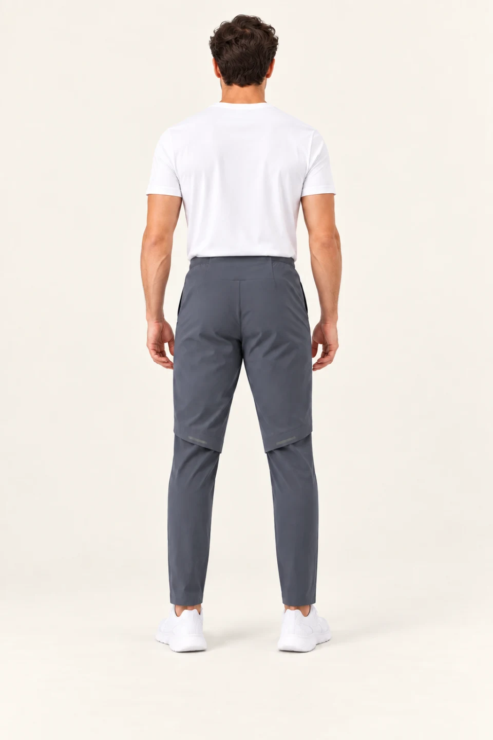 LS-B0159 Sun Grey back view — standardized AI styling preview