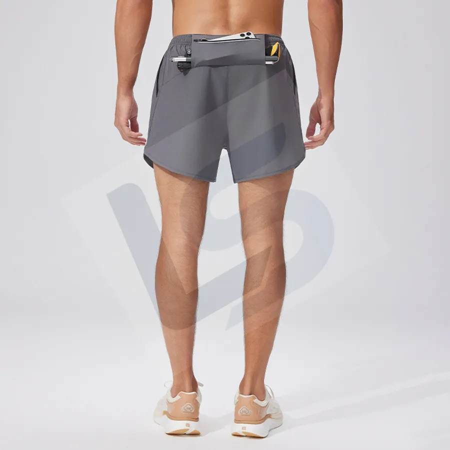 LS-B0169 Men's Training Shorts in Grey, original product photograph