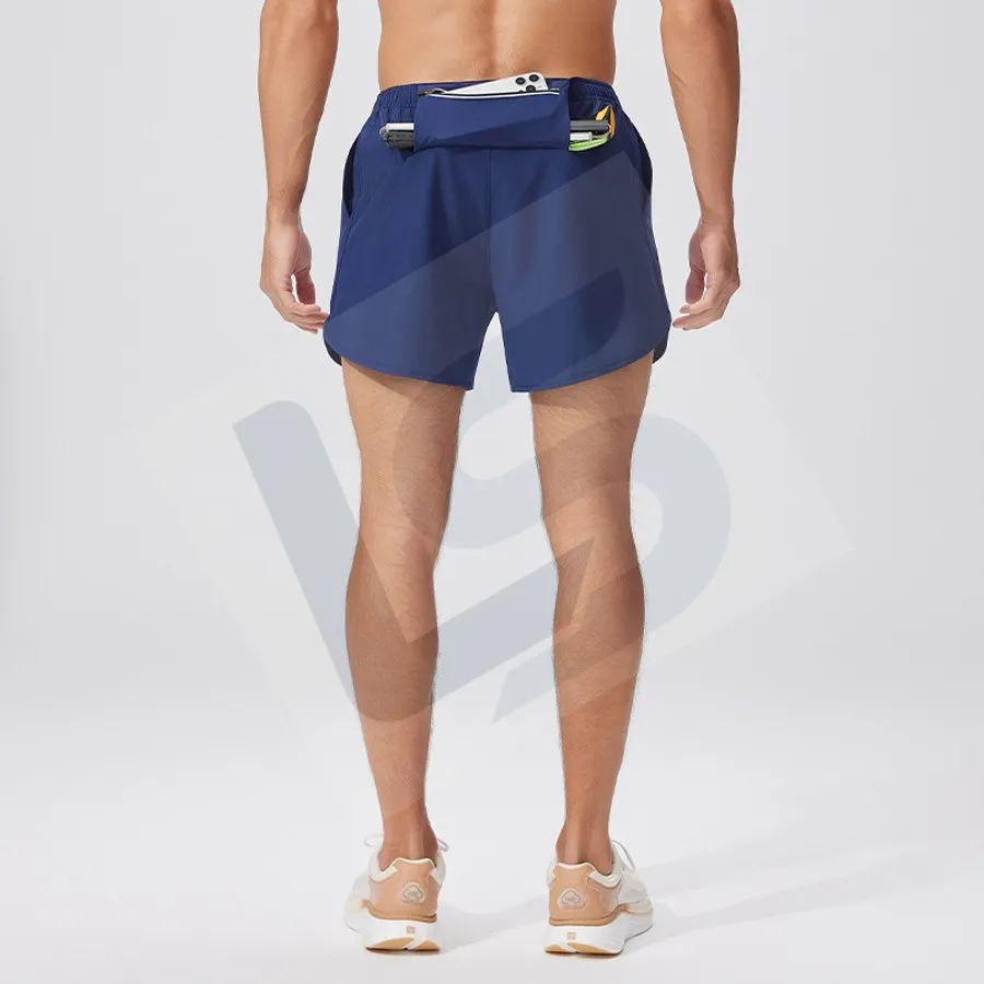 LS-B0169 Men's Training Shorts in Blue, original product photograph