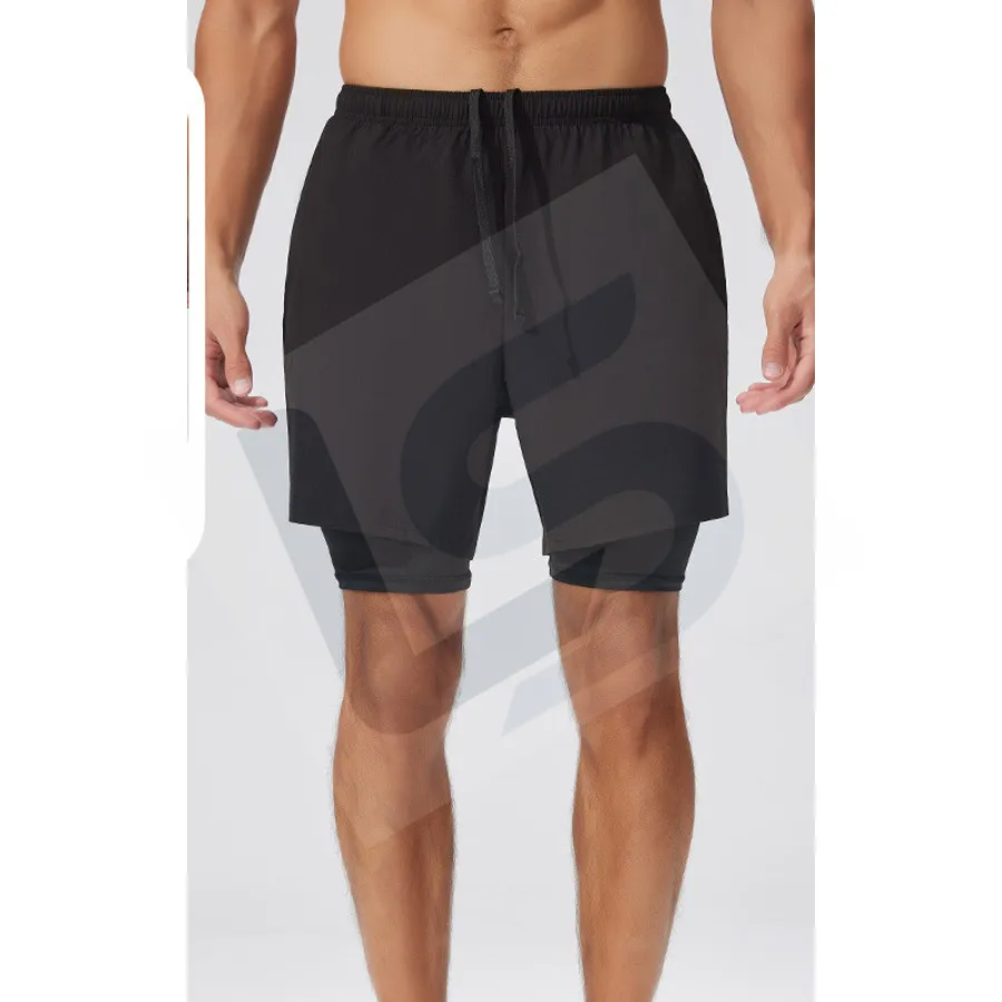 LS-B0183 Men's Training Shorts in Green Variant 2, original product photograph