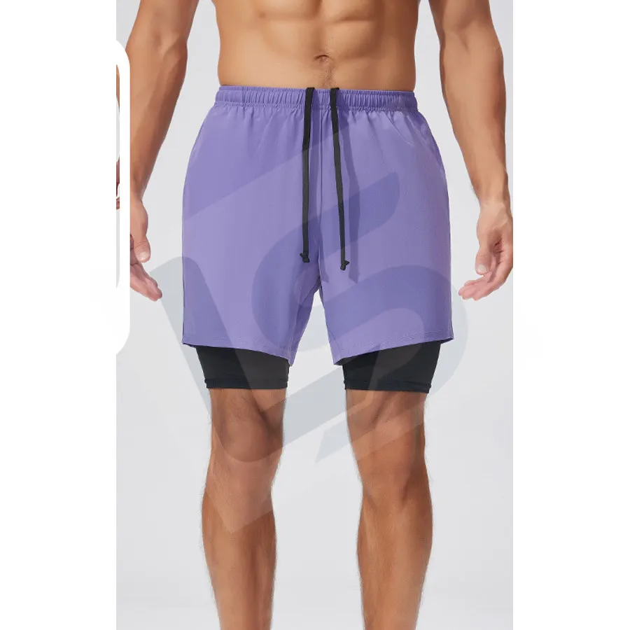 LS-B0183 Men's Training Shorts in Grey Variant 1, original product photograph