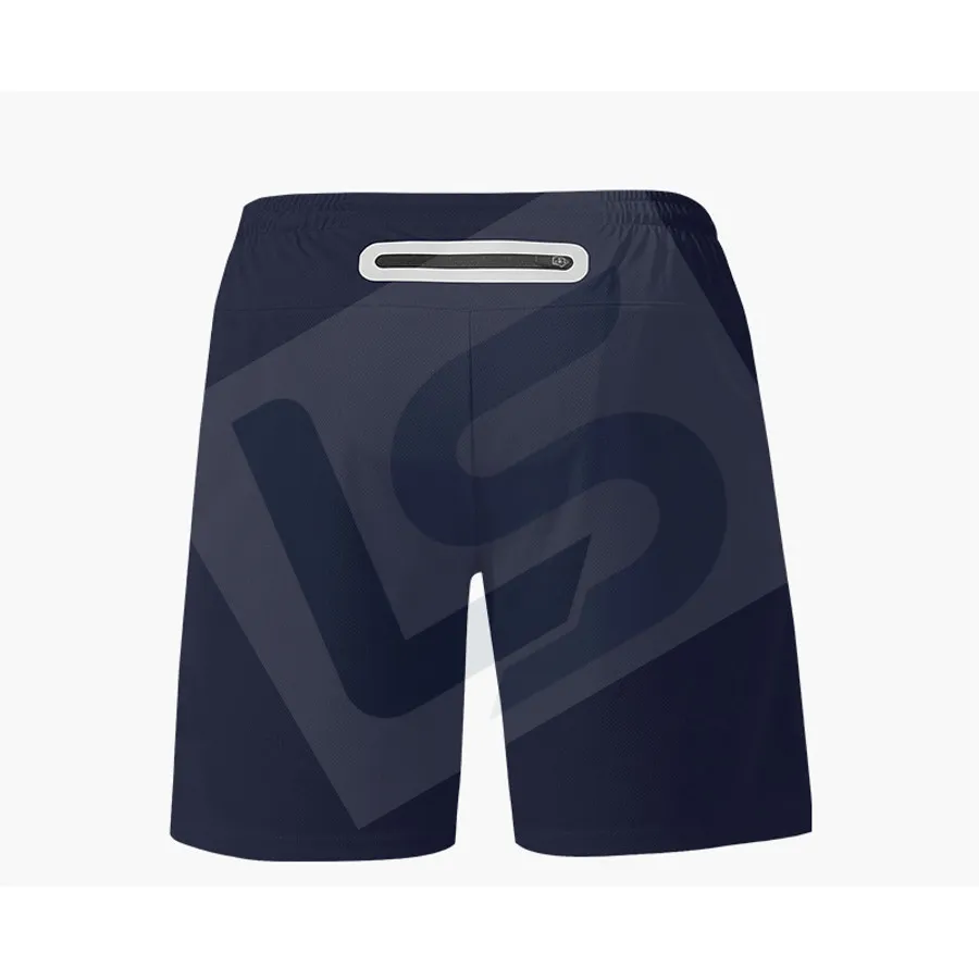 LS-B0185 Men's 2-in-1 Running Shorts in Green, original product photograph