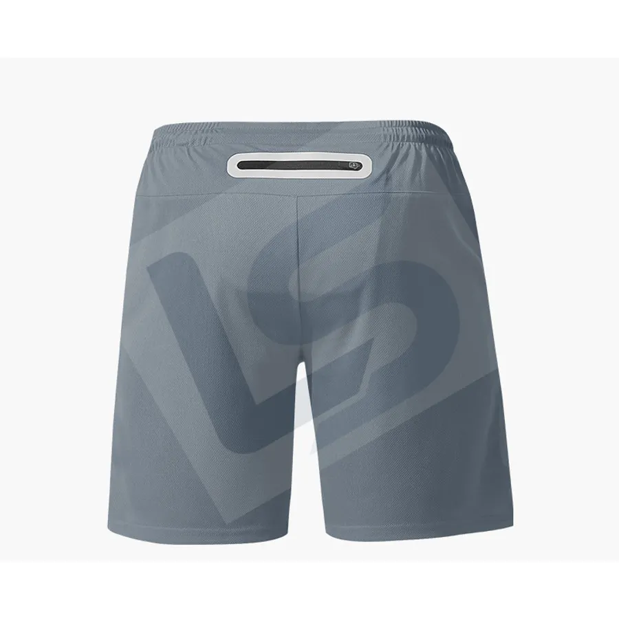 LS-B0185 Men's 2-in-1 Running Shorts in Grey, original product photograph