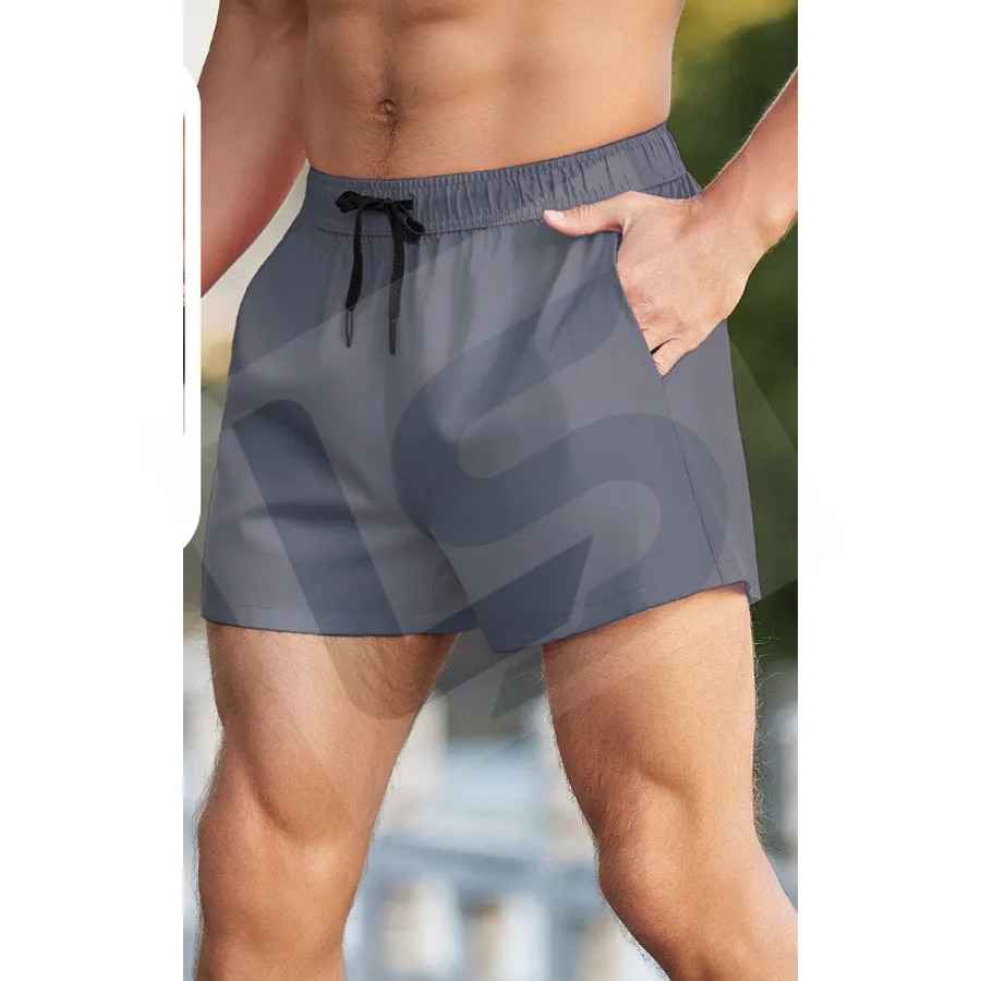 LS-B0188 Men's Compression Shorts in White, original product photograph