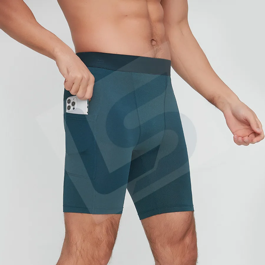 LS-B0188 Men's Compression Shorts in Green Variant 2, original product photograph