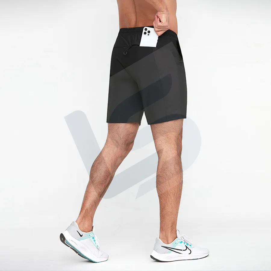 LS-B0192 Men's Training Shorts in Black, original product photograph