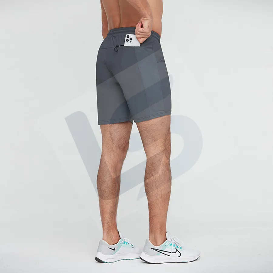 LS-B0192 Men's Training Shorts in Grey, original product photograph