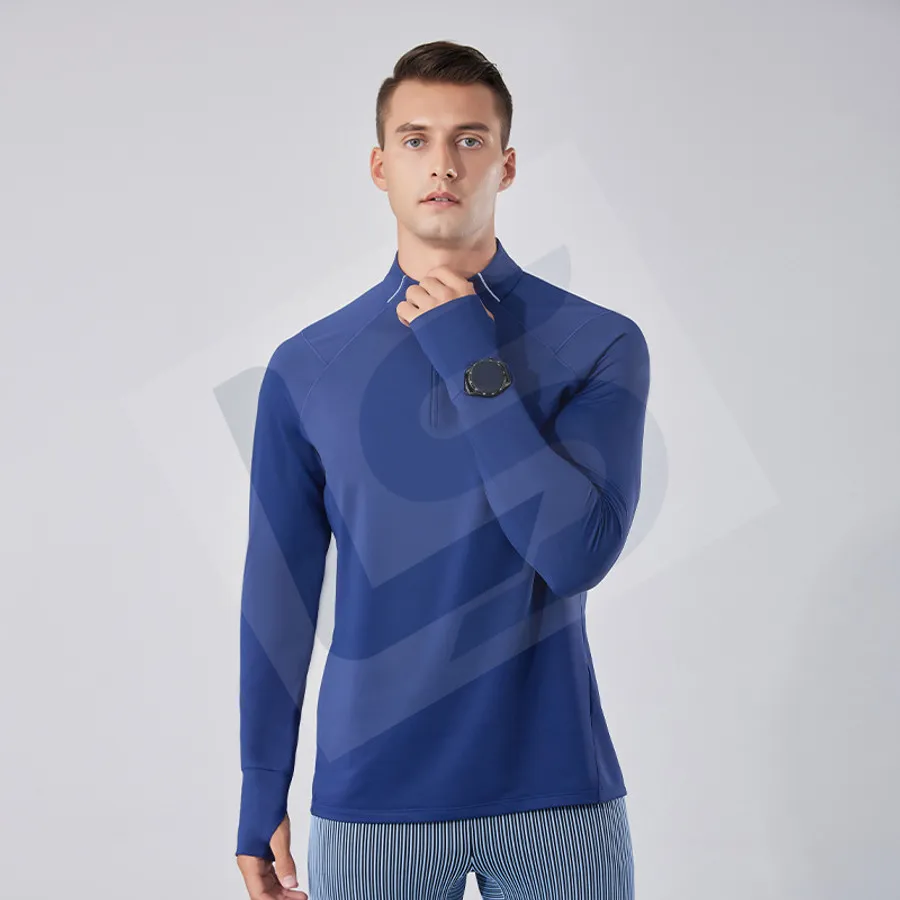 LS-B0194 Men's 2-in-1 Running Shorts in Green, original product photograph