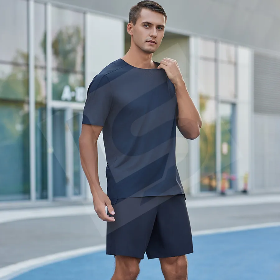 LS-B0195 Unisex Compression Shorts in Black, original product photograph