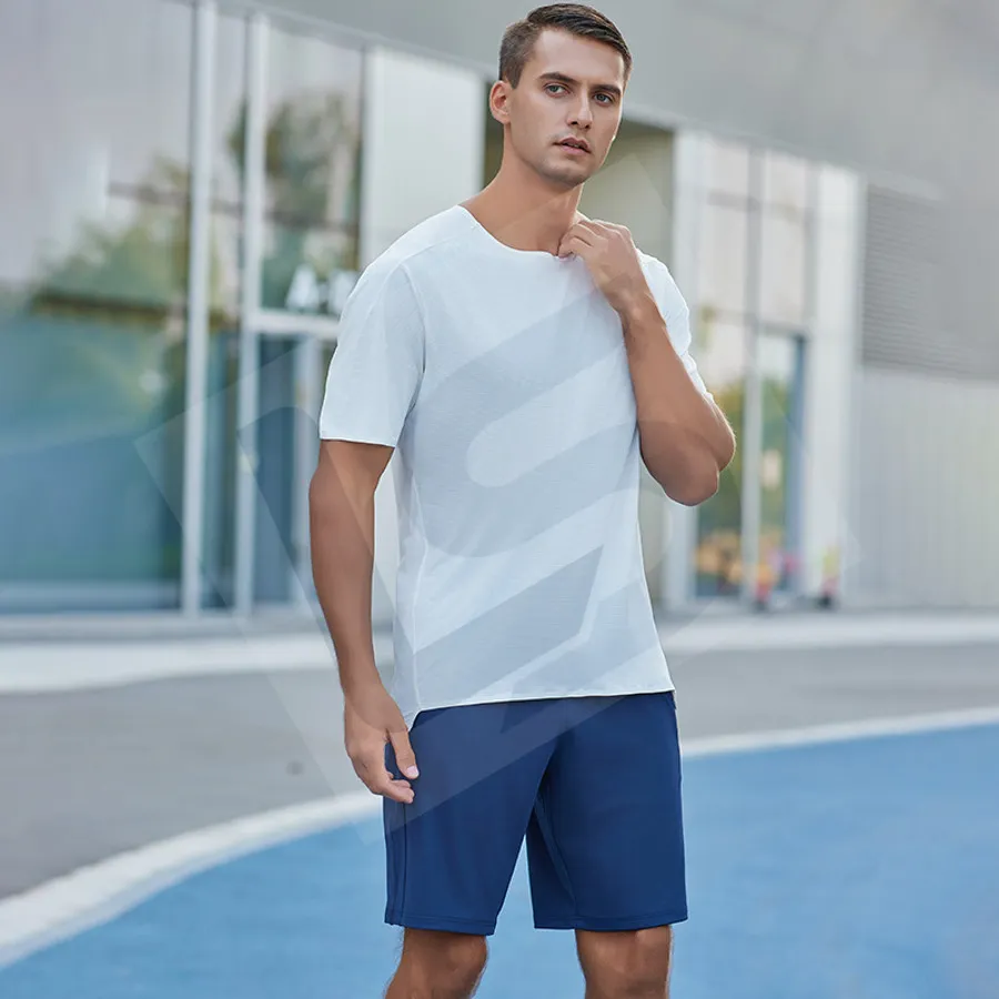 LS-B0195 Unisex Compression Shorts in Green, original product photograph