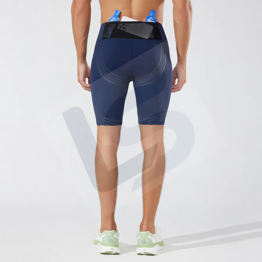 LS-B0196 Men's Compression Shorts in Green, original product photograph