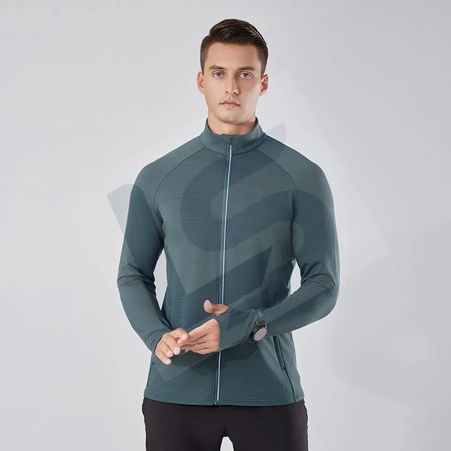 LS-B0199 Unisex Training Jacket in Green Variant 2, original product photograph