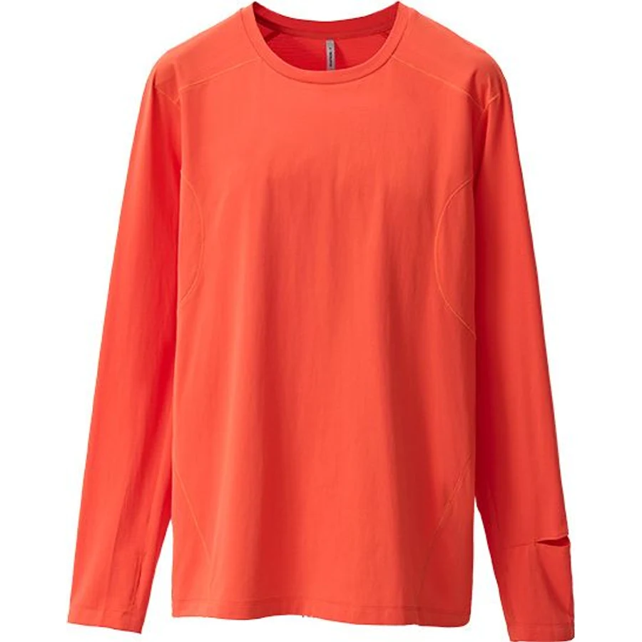LS-B0205 Lightweight Quick-Dry Running Top in Vibrant Orange, original product photograph