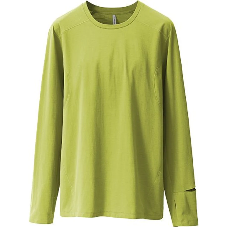 LS-B0205 Lightweight Quick-Dry Running Top in Lime Green, original product photograph