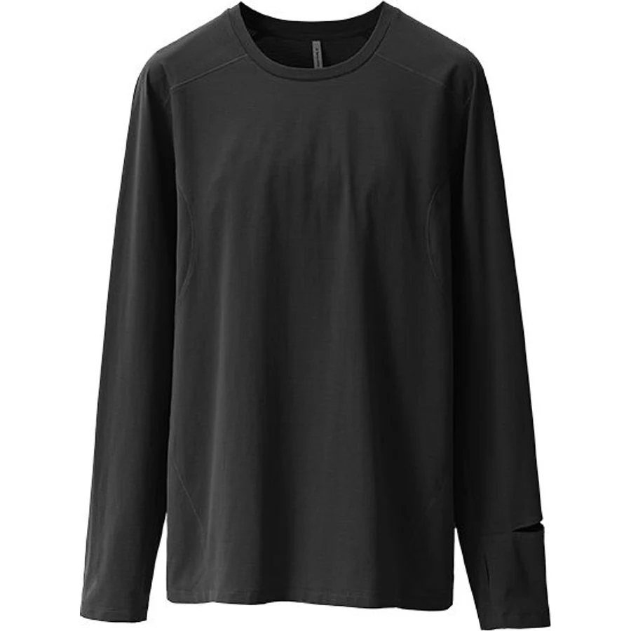 LS-B0205 Lightweight Quick-Dry Running Top in Classic Black, original product photograph