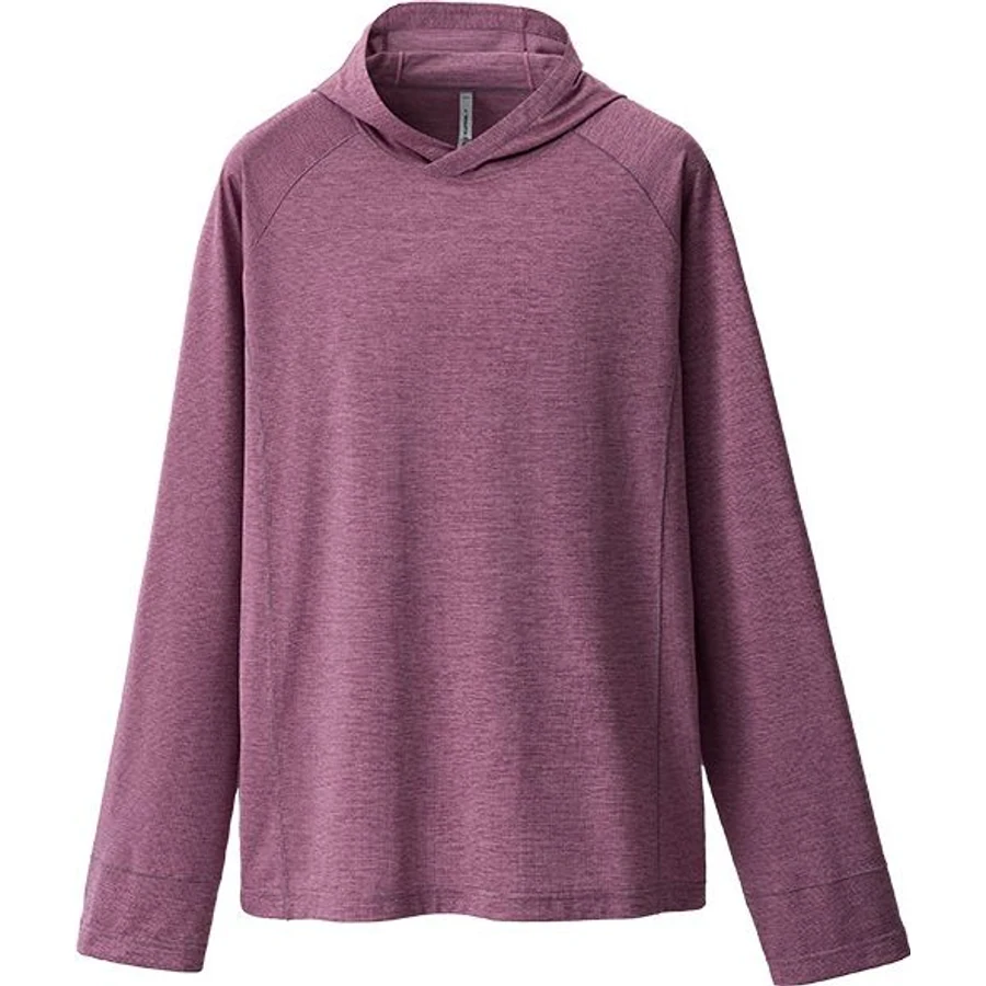 LS-B0206 Lightweight Quick-Dry Running Hoodie in Grape Purple, original product photograph