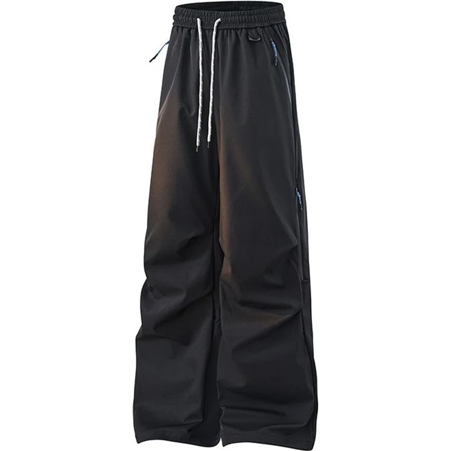 LS-B0207 Water-Repellent Straight-Leg Outdoor Pants in Black, original product photograph