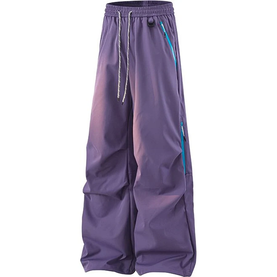 LS-B0207 Water-Repellent Straight-Leg Outdoor Pants in Purple, original product photograph