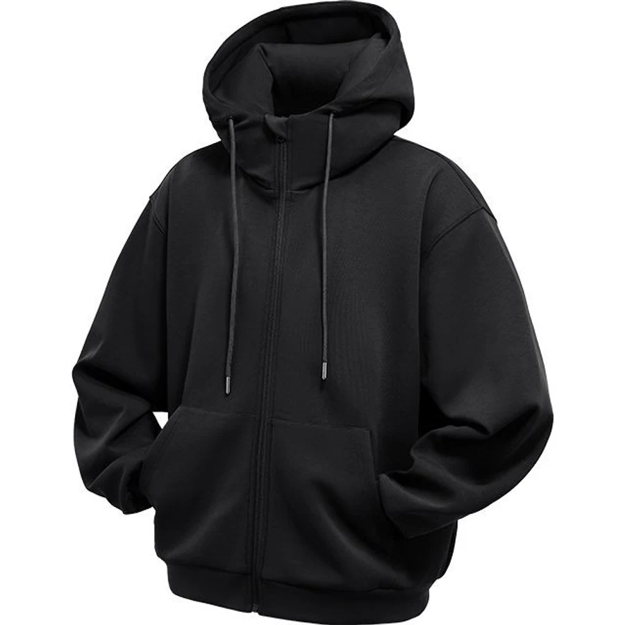 LS-B0214 Heavyweight Travel Hoodie in Ink Black, original product photograph