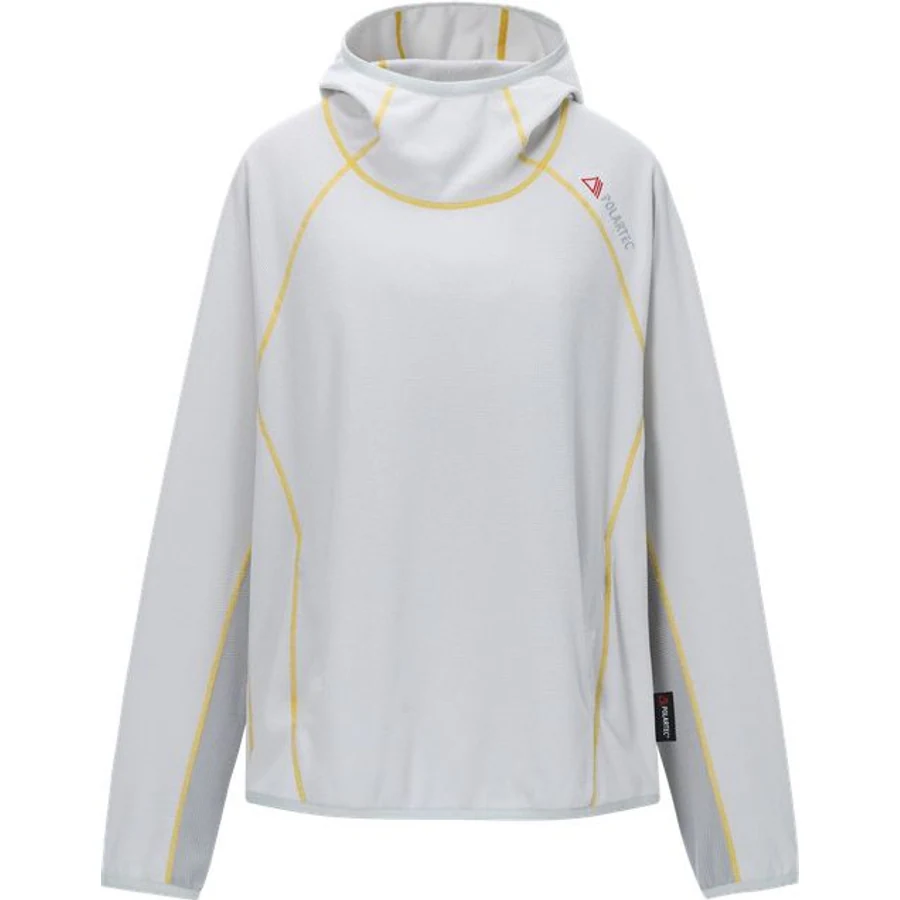 LS-B0216 Lightweight Fleece Pullover Hoodie in Snow White, original product photograph