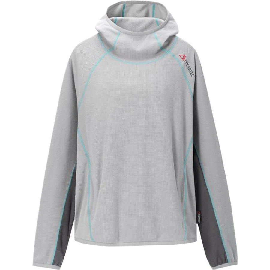 LS-B0216 Lightweight Fleece Pullover Hoodie in Cloud Grey, original product photograph