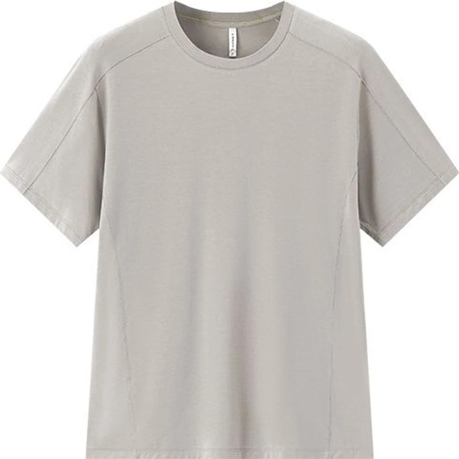 LS-B0228 Merino-Blend Training Tee in Hay Khaki, original product photograph