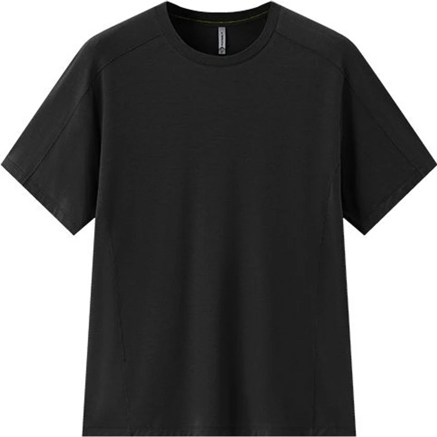 LS-B0228 Merino-Blend Training Tee in Night Charcoal, original product photograph