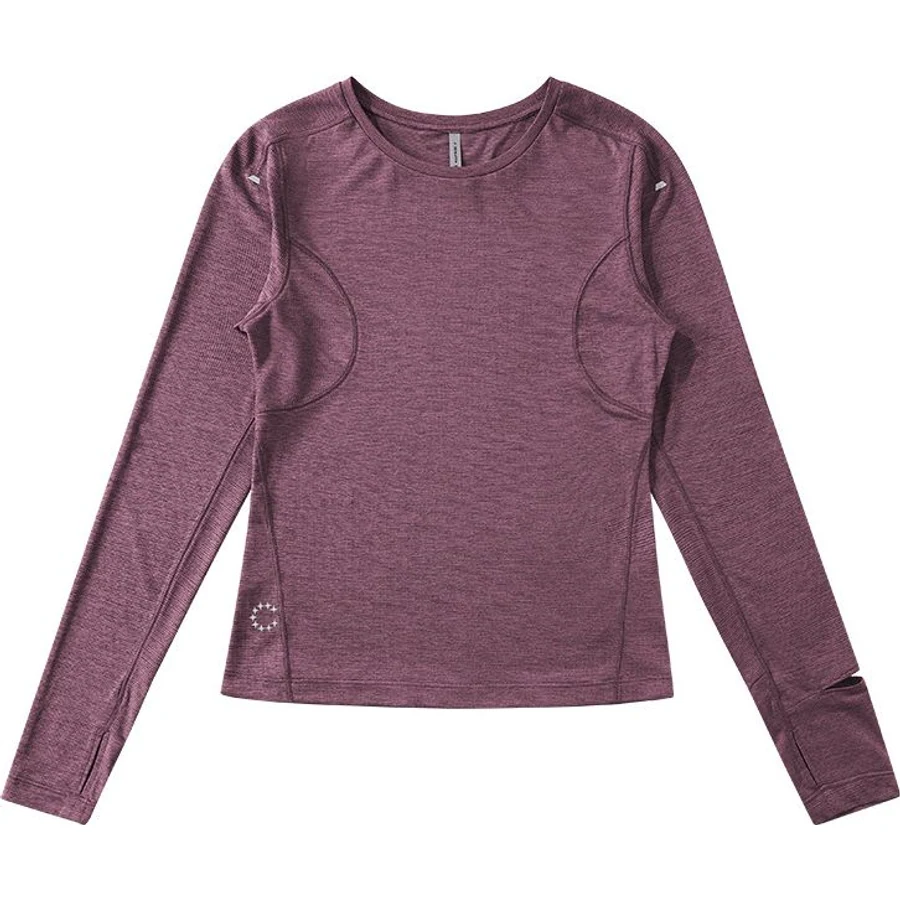LS-B0230 Women's Long-Sleeve Running Top in Grape Purple, original product photograph