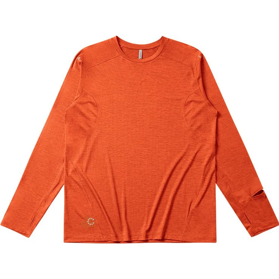 LS-B0233 Men's Long-Sleeve Running Top in Watermelon Red, original product photograph