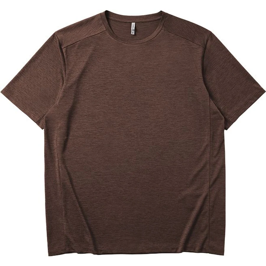 LS-B0235 Lightweight Quick-Dry Training Tee in Sandalwood Brown, original product photograph